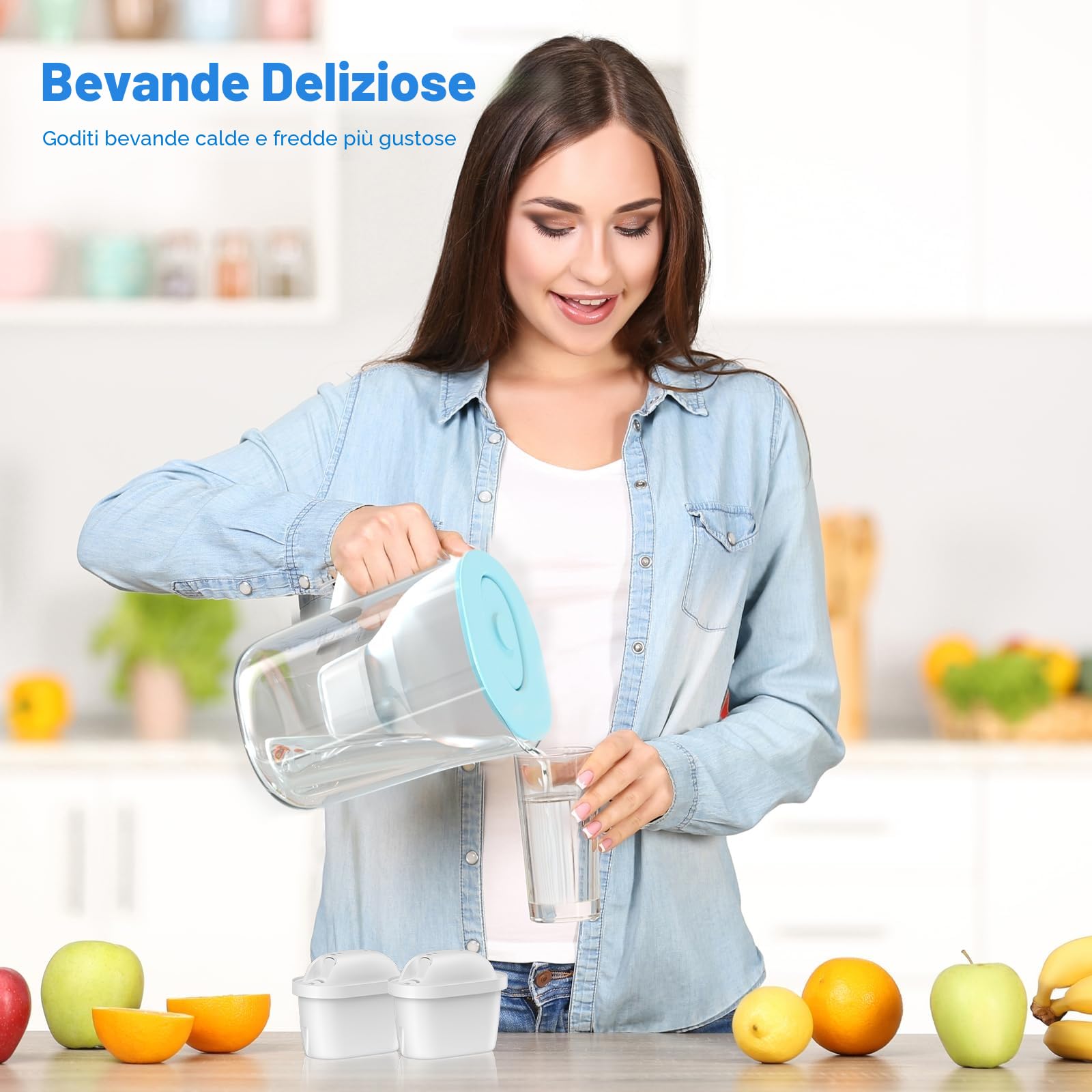 BREAUILL Cartucce Filtro Dell'acqua, Compatibile Con Brita Maxtra Pro All-in-1, Maxtra+ Plus, Compatibile Con Brita Marella Bollitore, Filtro By BREAUILL, Riducono Odori e Impurità (6)