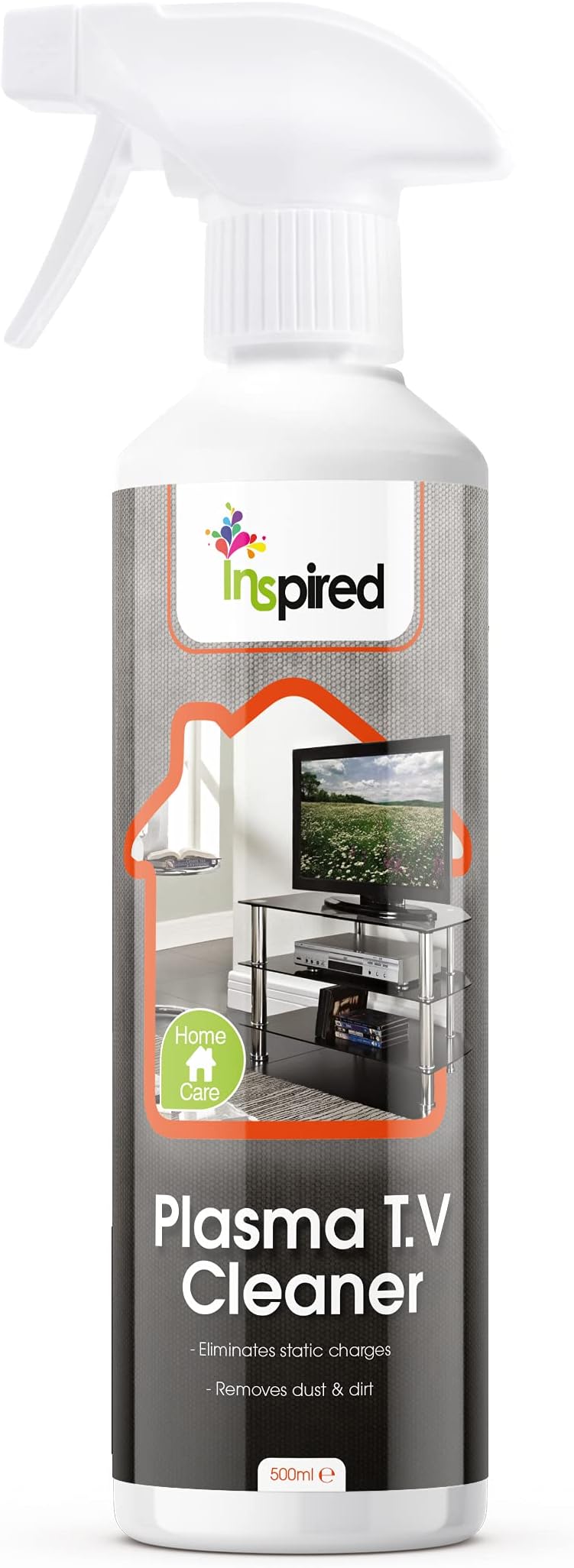 Inspired Plasma TV Screen Cleaner and AntiStatic, Mixed Materials, White, 500ml Amazon.co.uk