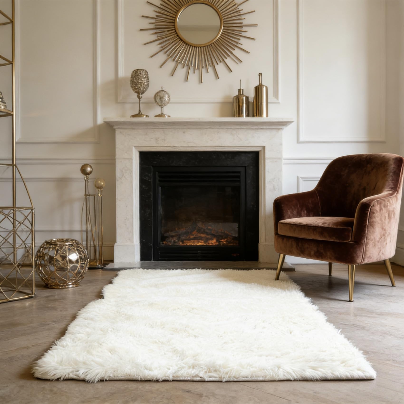 Tapis de salon antidérapant et doux pour un confort sécurisé