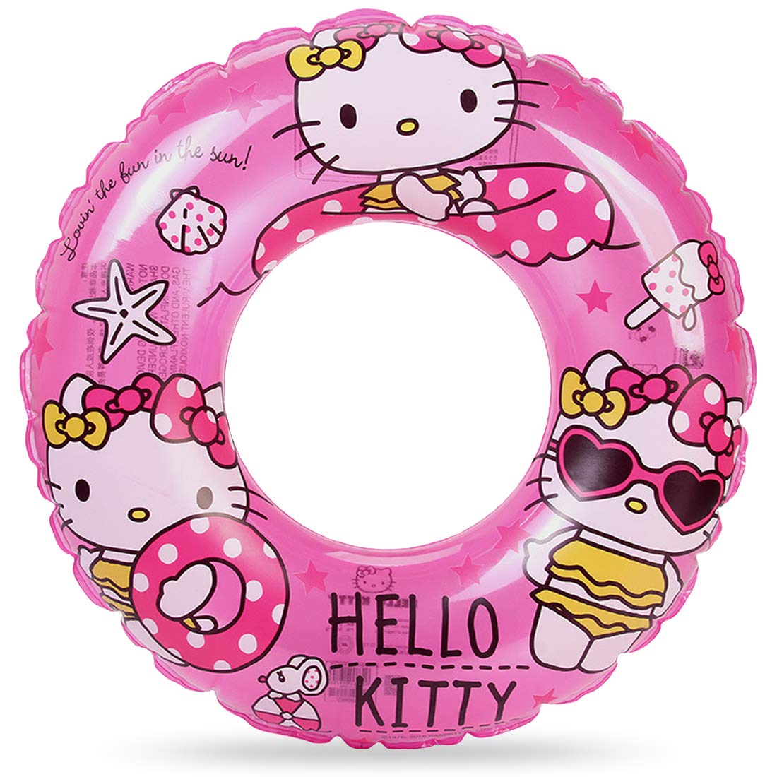 YUESEN Cartoon Swim Ring 1pcs Adorable Swim Ring Inflatable Water Ring Creative Swimming Ring Cartoon Swim Ring for Funny Pool Tube Toys for Swimming Pool Party and Party Decorations 60cm