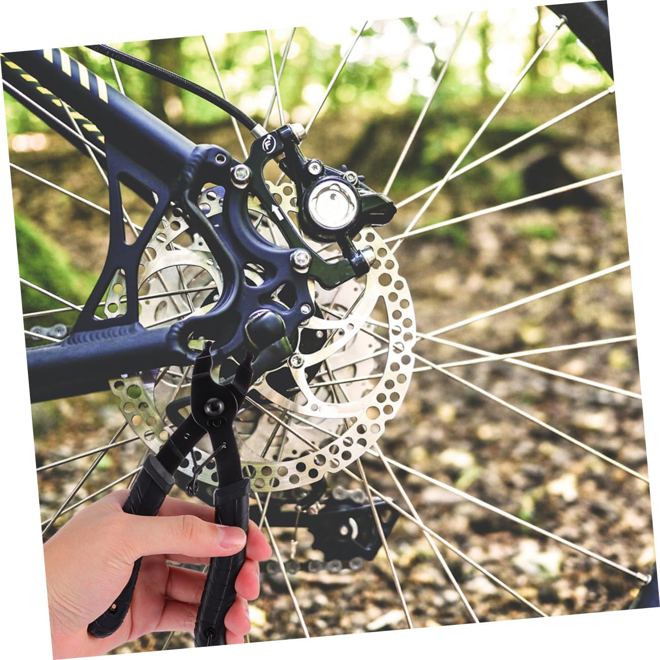KOMBIUDA Extractor Cadena Alicates Eslabones Bicicleta Herramienta Extraer Cadena Kit Reparación Bicicleta