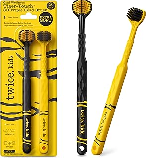 Twice Kids 3D Triple-Head Toothbrush