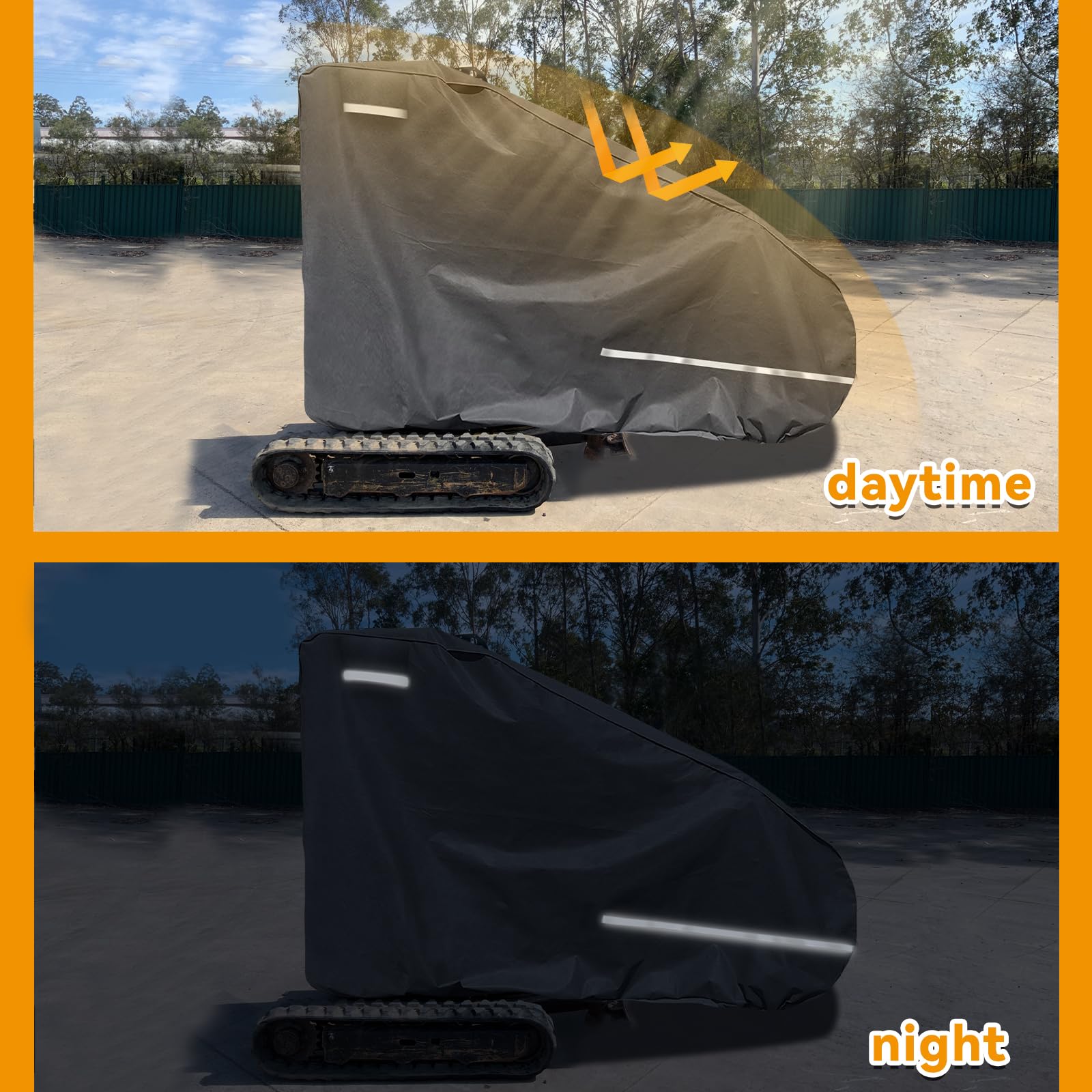 Amazon.com: Kistrba Car Cover Mini Excavator 800-1600kg, 420D