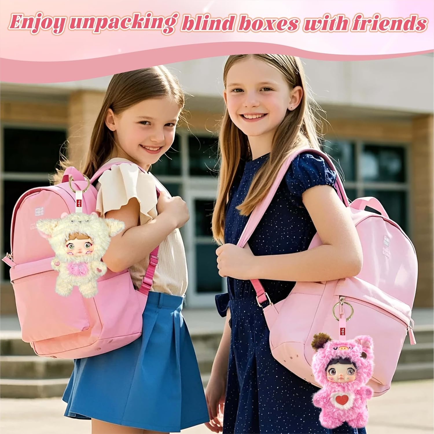 Plush Doll Blind Box for Birthday Gifts Stuffed Animals Toy for Boys Girls Nommi Loveliness Never Ends Series Random Design Collectible Toys (1 of 7 Possible Styles)
