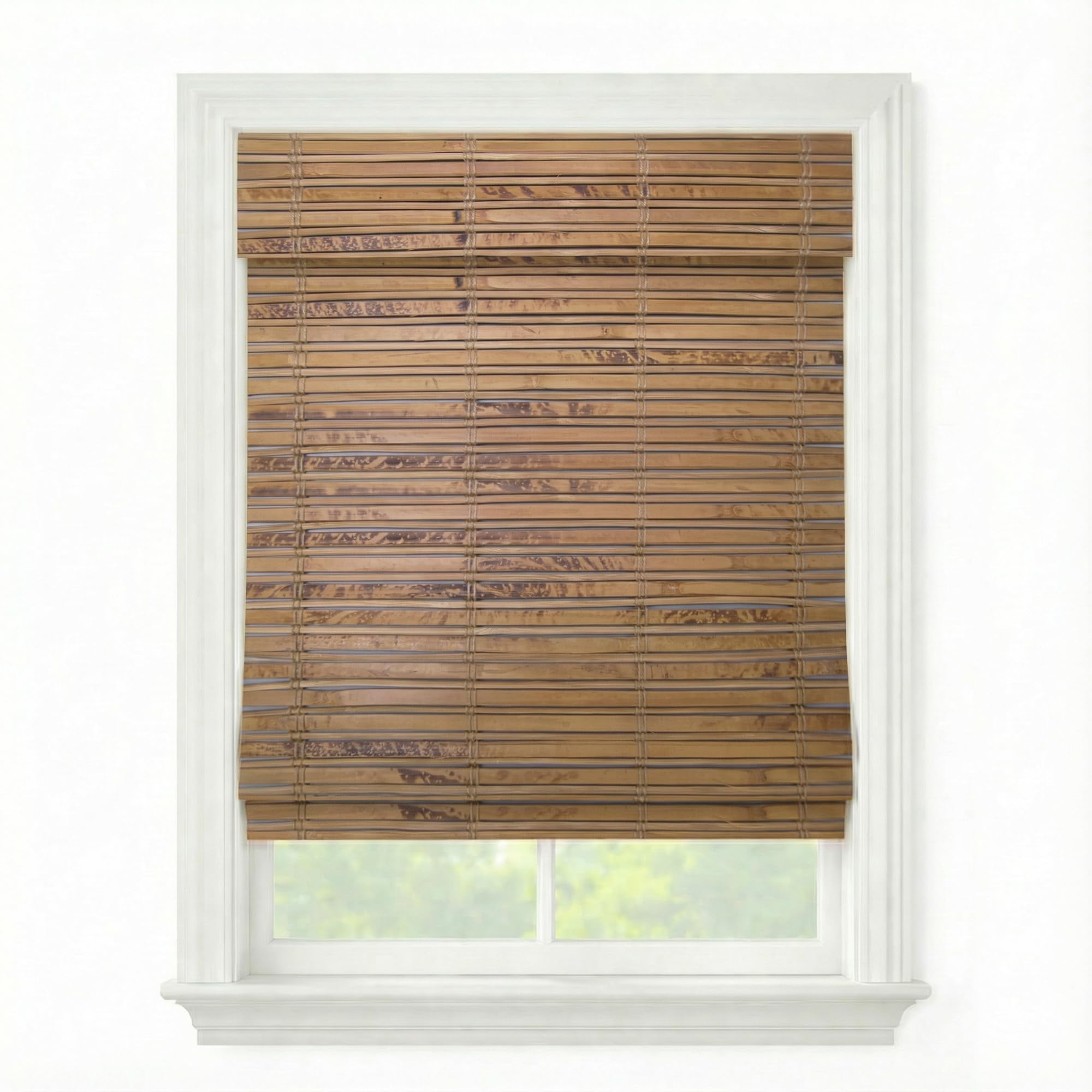 Cordless Woven Wood Roman Shade
