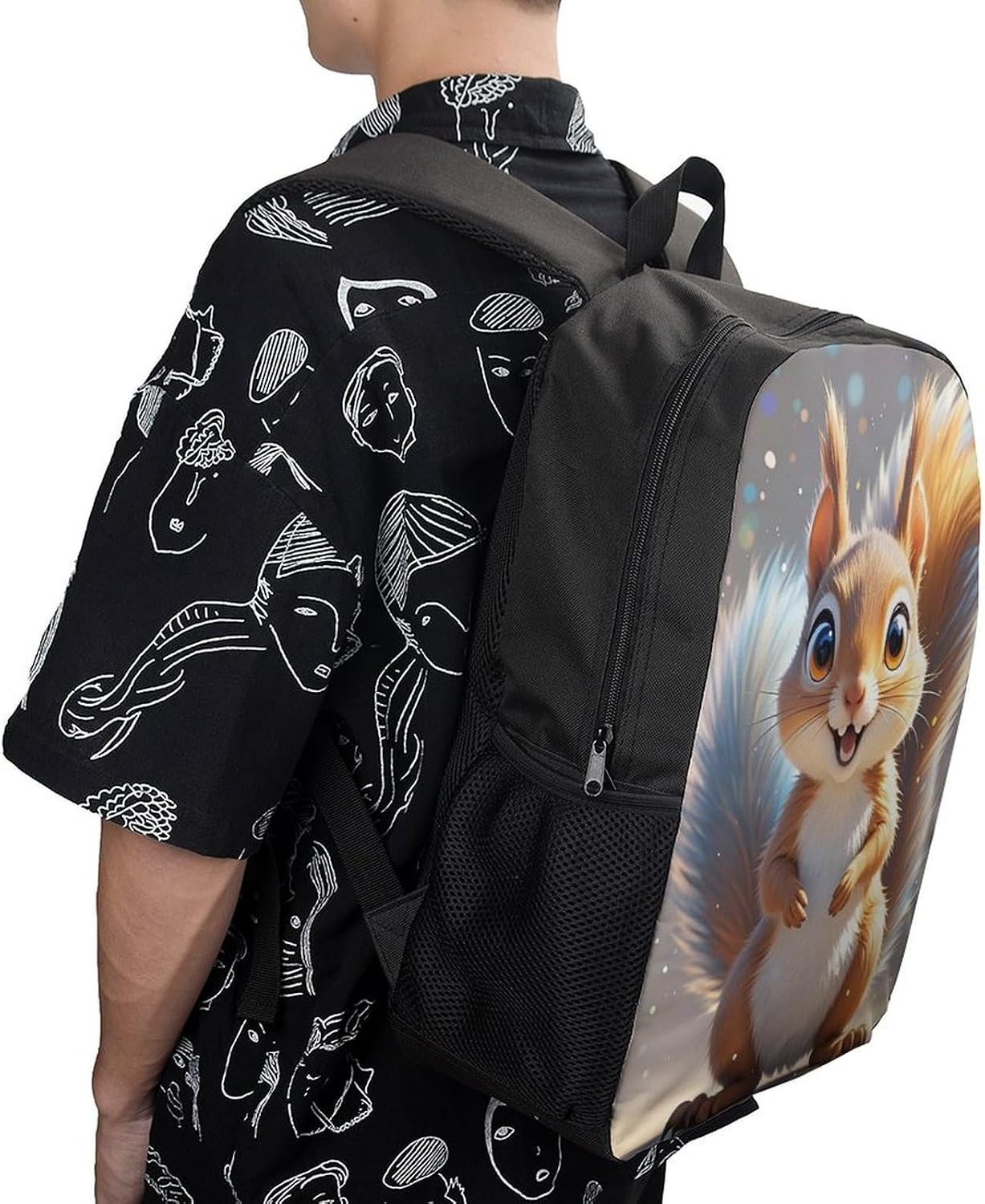 Squirrel 17 Inch Laptop Backpack, College Bookbag image 5