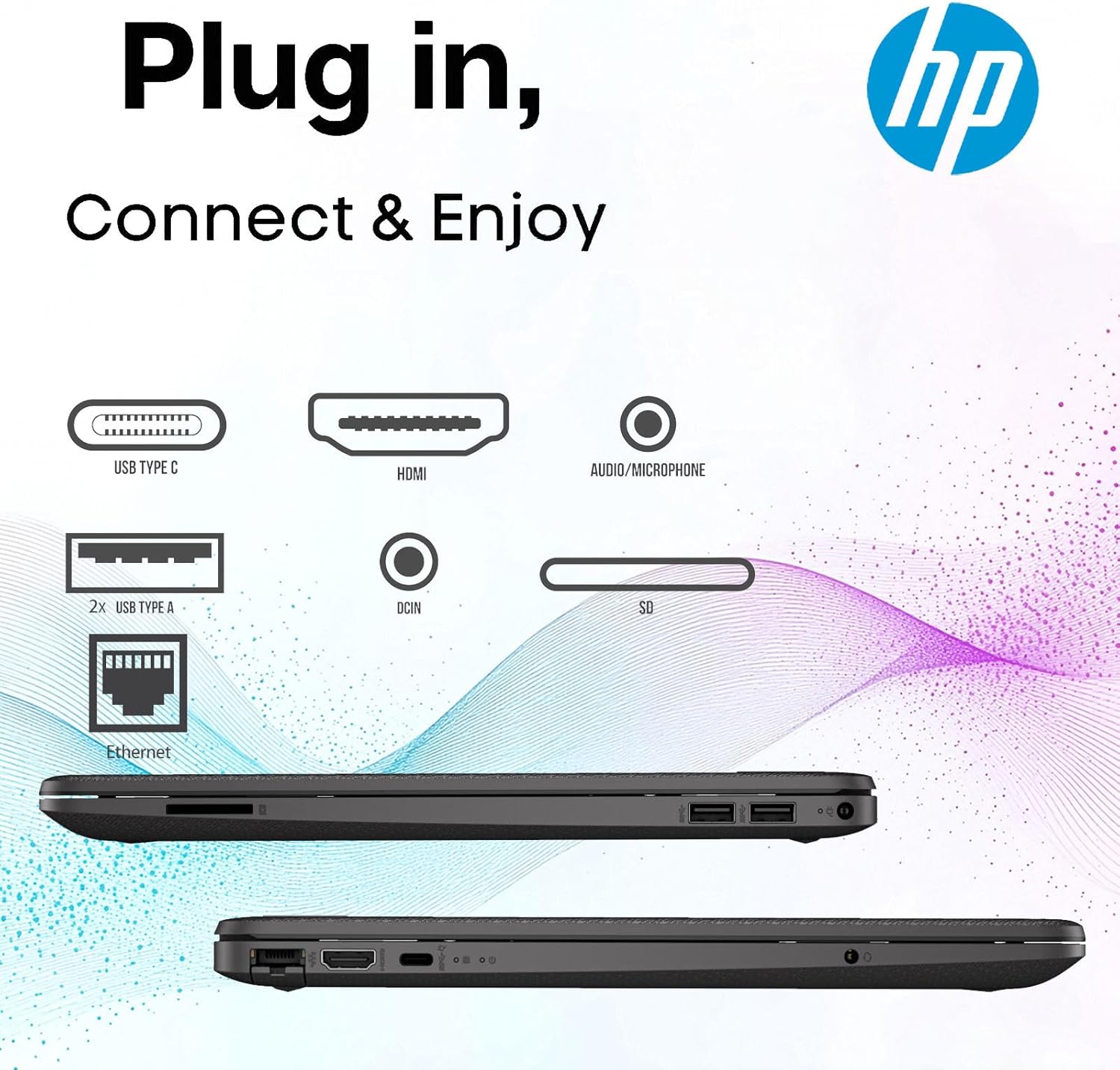 HP Laptop｜ 15.6" FHD Display｜Intel Core i3-1315U Up to 4.5GHz｜Fast Wi-Fi 6｜16GB RAM | 512GB PCIe SSD｜Windows11 Pro｜Copilot AI｜Long Battery| Ethernet & SD Card | School, Business & Productivity