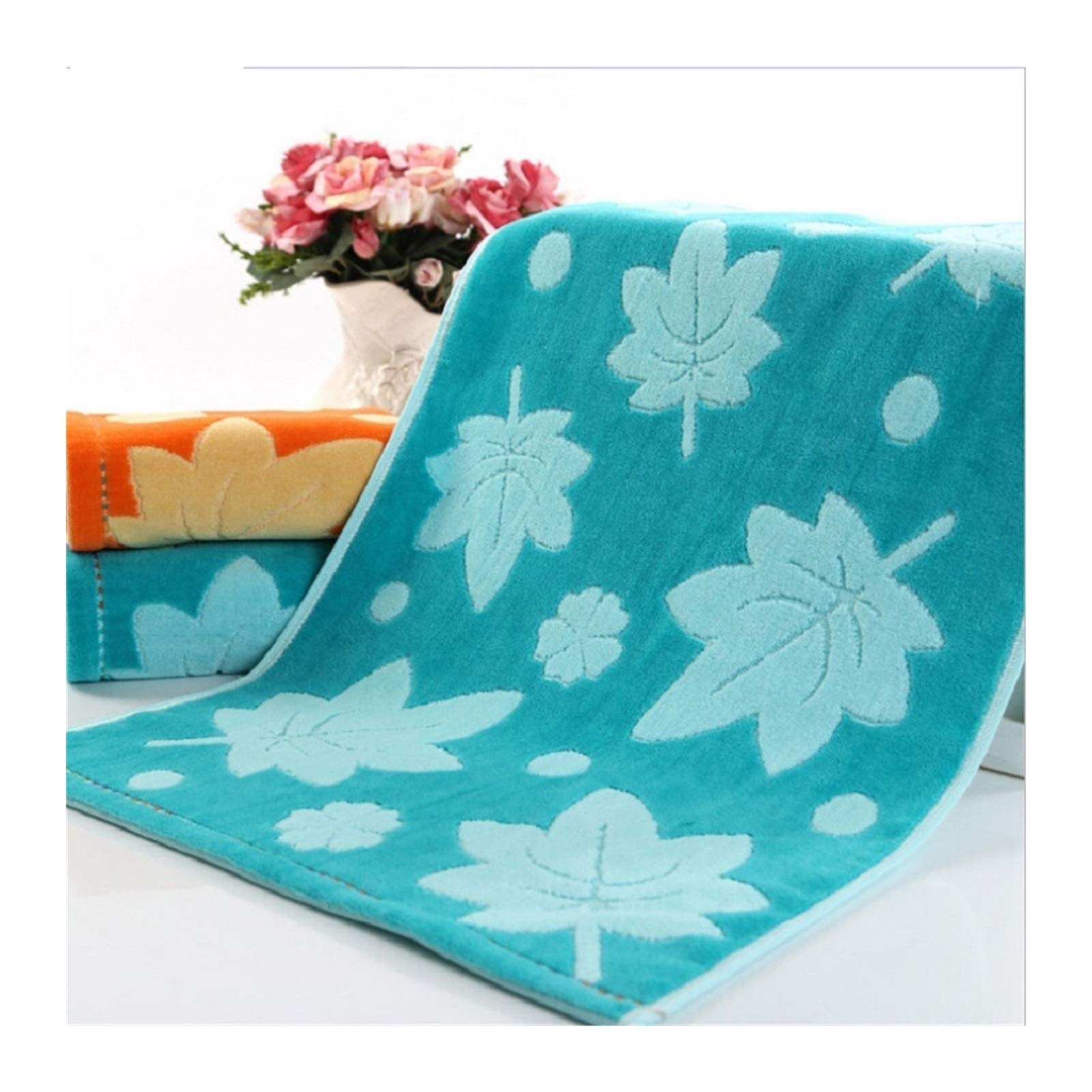 Amazon｜スーパーソフトタオル4本メープルプリント速乾性タオル