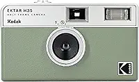 KODAK Câmera de filme EKTAR H35 de meio quadro, 35 mm, reutilizável, sem foco, leve, fácil de usar (Sage) (filme e bateria AAA não estão incluídos)