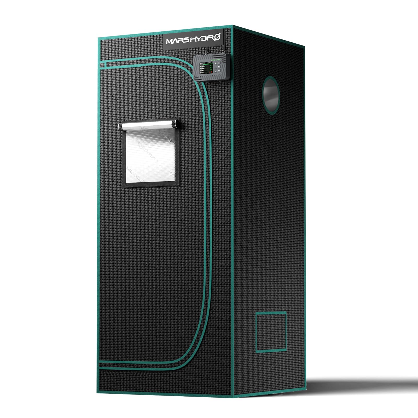 2.3x2.3 Advanced Grow Tent, 27"x27"x63" High Reflective Mylar 1680D for Hydroponics Indoor Plant Growing, with Observation Window,Floor Tray and Smooth Zipper for TS600/SP150/TS1000