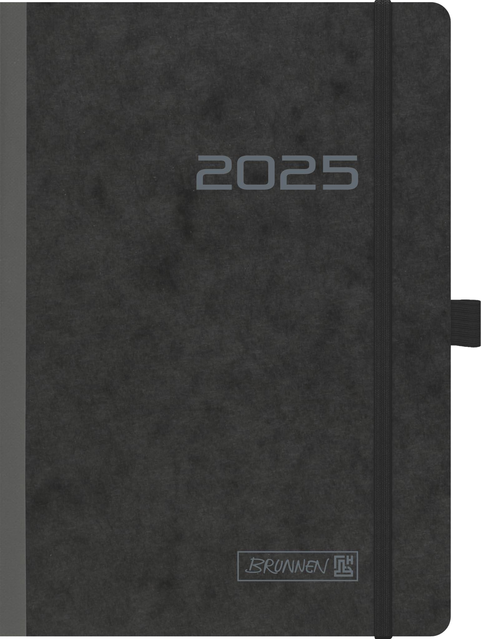 BRUNNEN Book Calendar Model 796 2025 | A5, Cardboard, Black