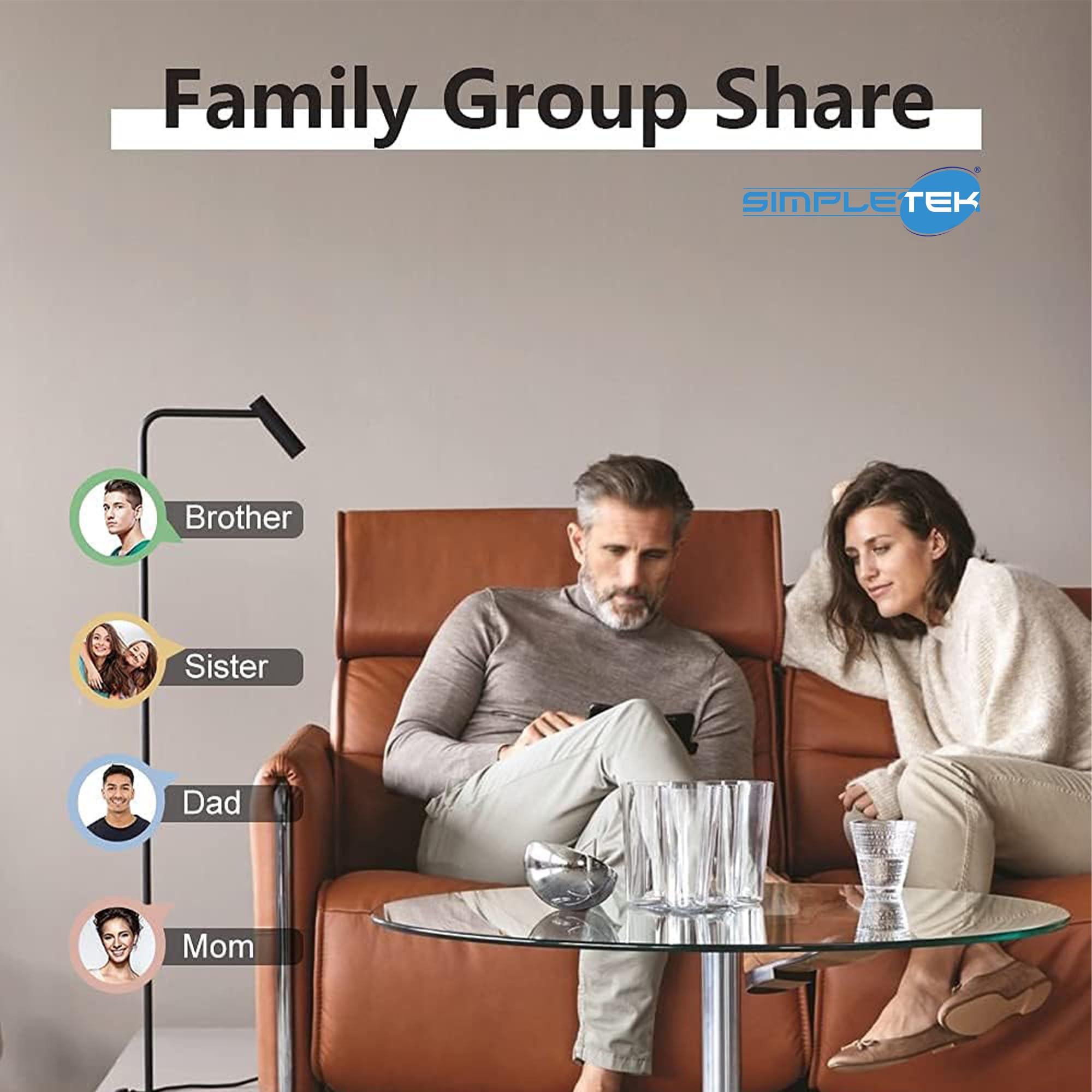 SIMPLETEK - Smart Wi-Fi Unterputz-Lichtschalter - Kompatibel mit Sprachassistenten - App-Fernbedienung und Timer-Funktion
