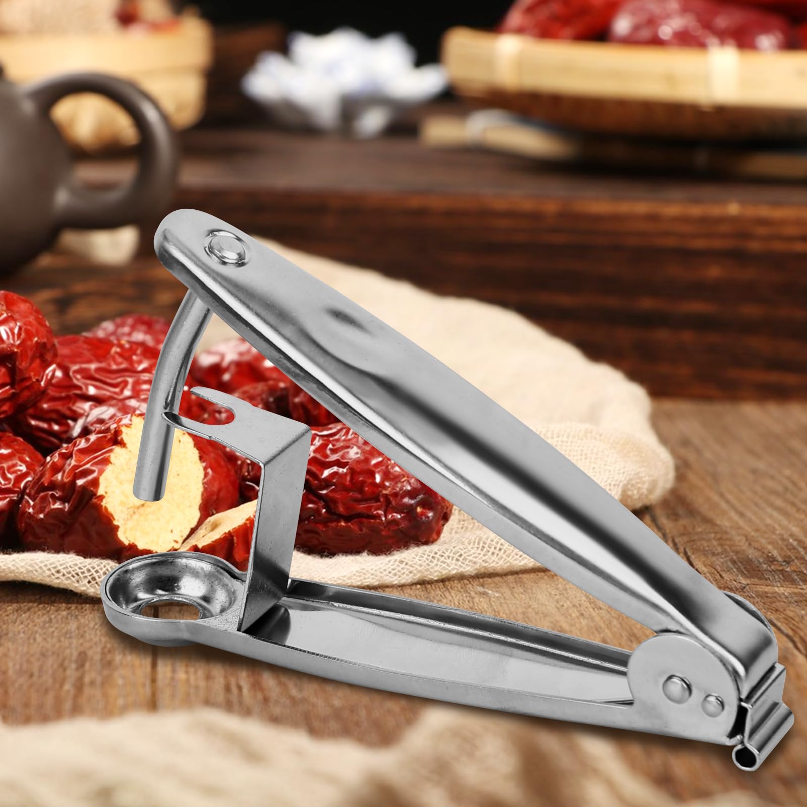 Denocciolatore Per Ciliegie E Olive YYTECH - Acciaio Inox, 13cm, Per Frutta Con Nocciolo - Foto 4