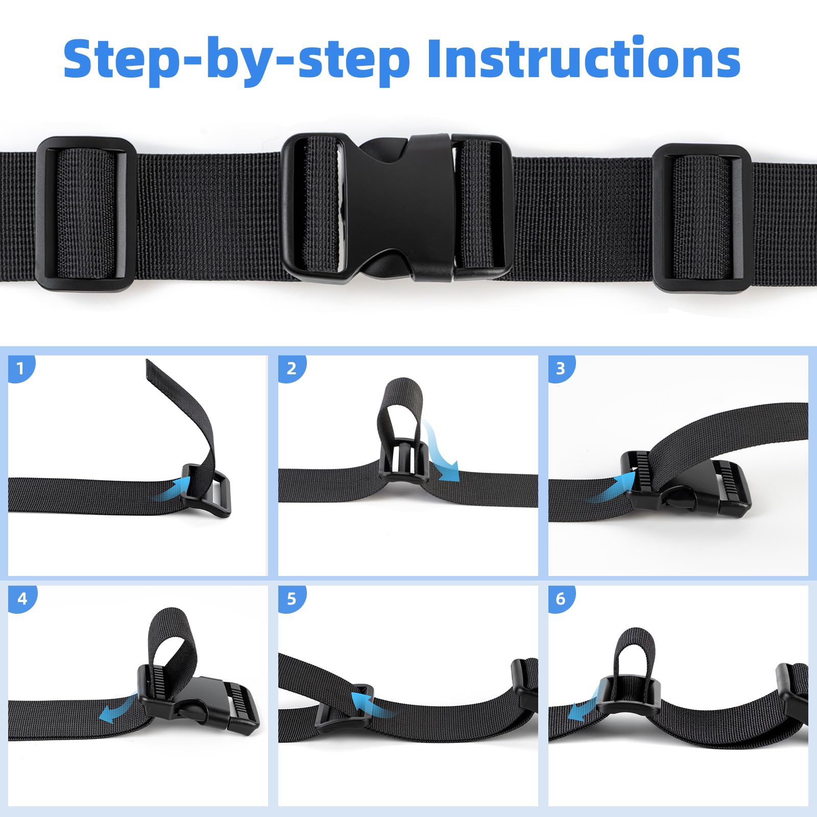 Webbing Strap Kit - Buckles, Slides & Tools -6