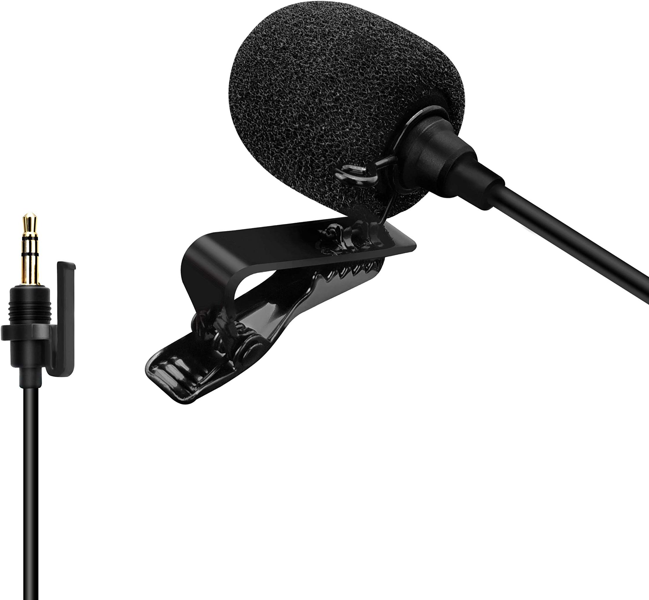 COMICA CVM-SM-O1 Omni-directional Lavalier Lapel Microphone with 3.5mm TRS Jack, Clip-on Condenser Mic for DSLR Camera, BoomX-D, Sennheiser, and Other Wireless Transmitter(3.94ft)