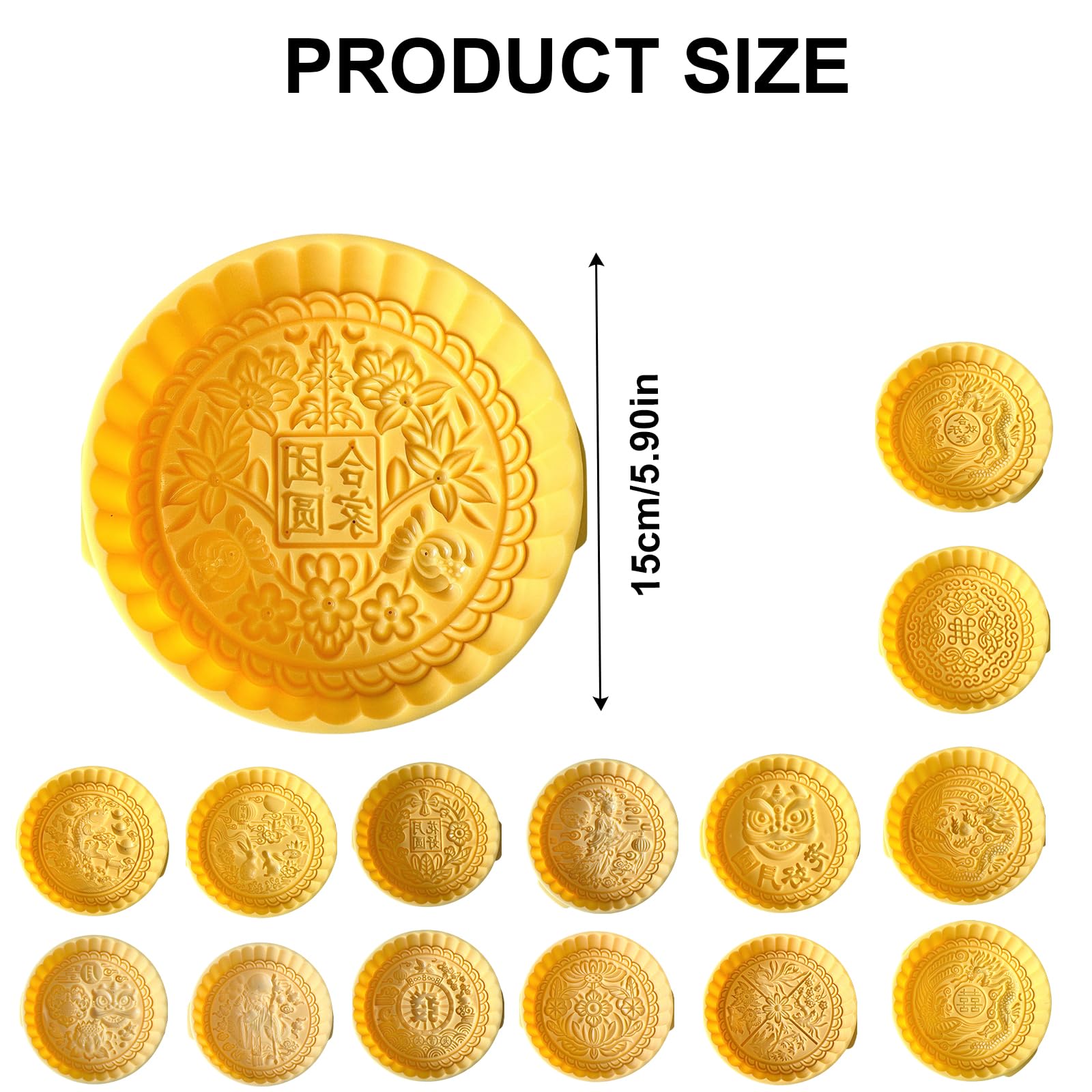 Kuchenform mit traditionellem Muster, Kuchendekoration, Werkzeug, Kekse, Dessert, Handpresse, Gebäckform, Backzubehör, 2 Stück
