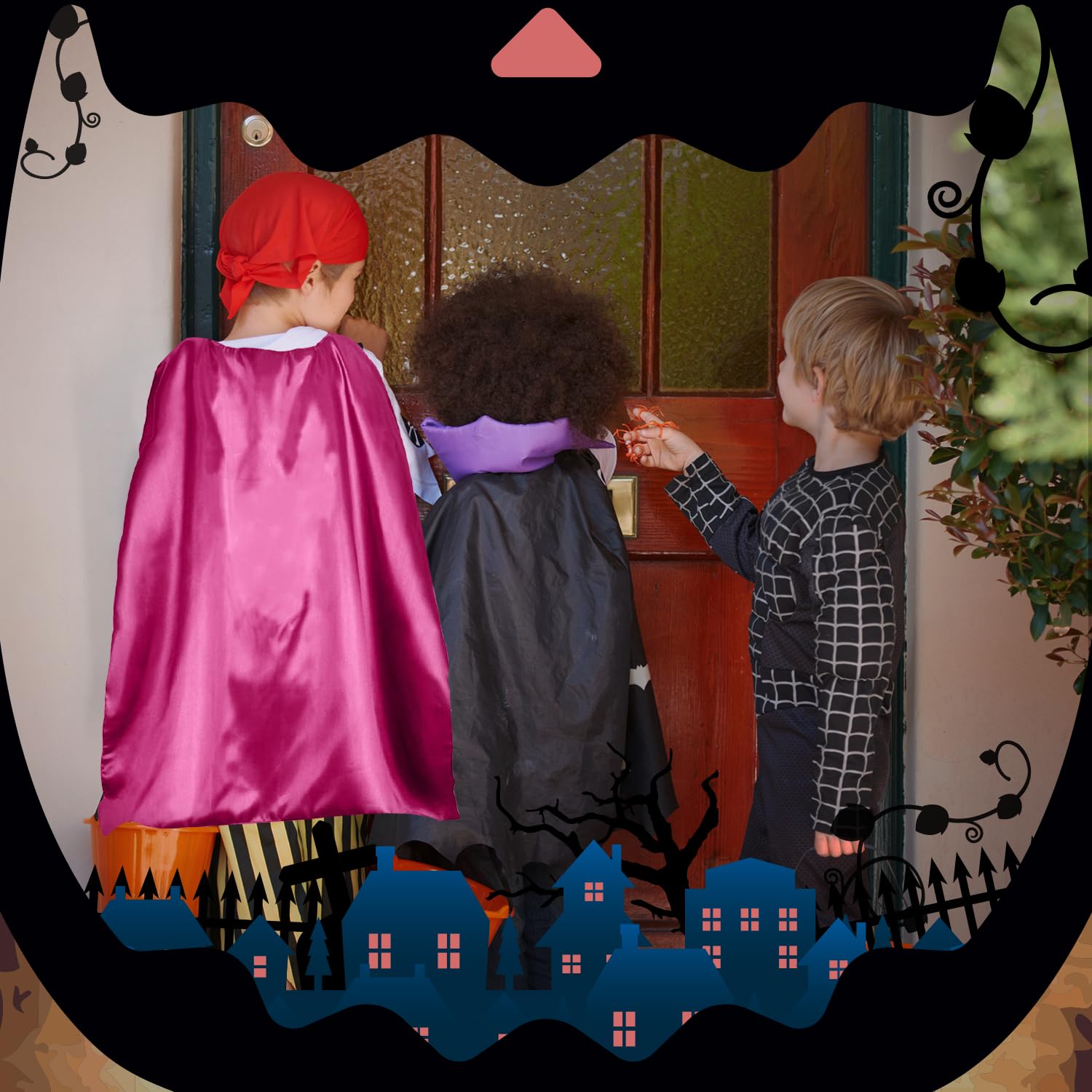 TOPWAYS® Kids Superhero Cape Mask Party Costumes - Image 2