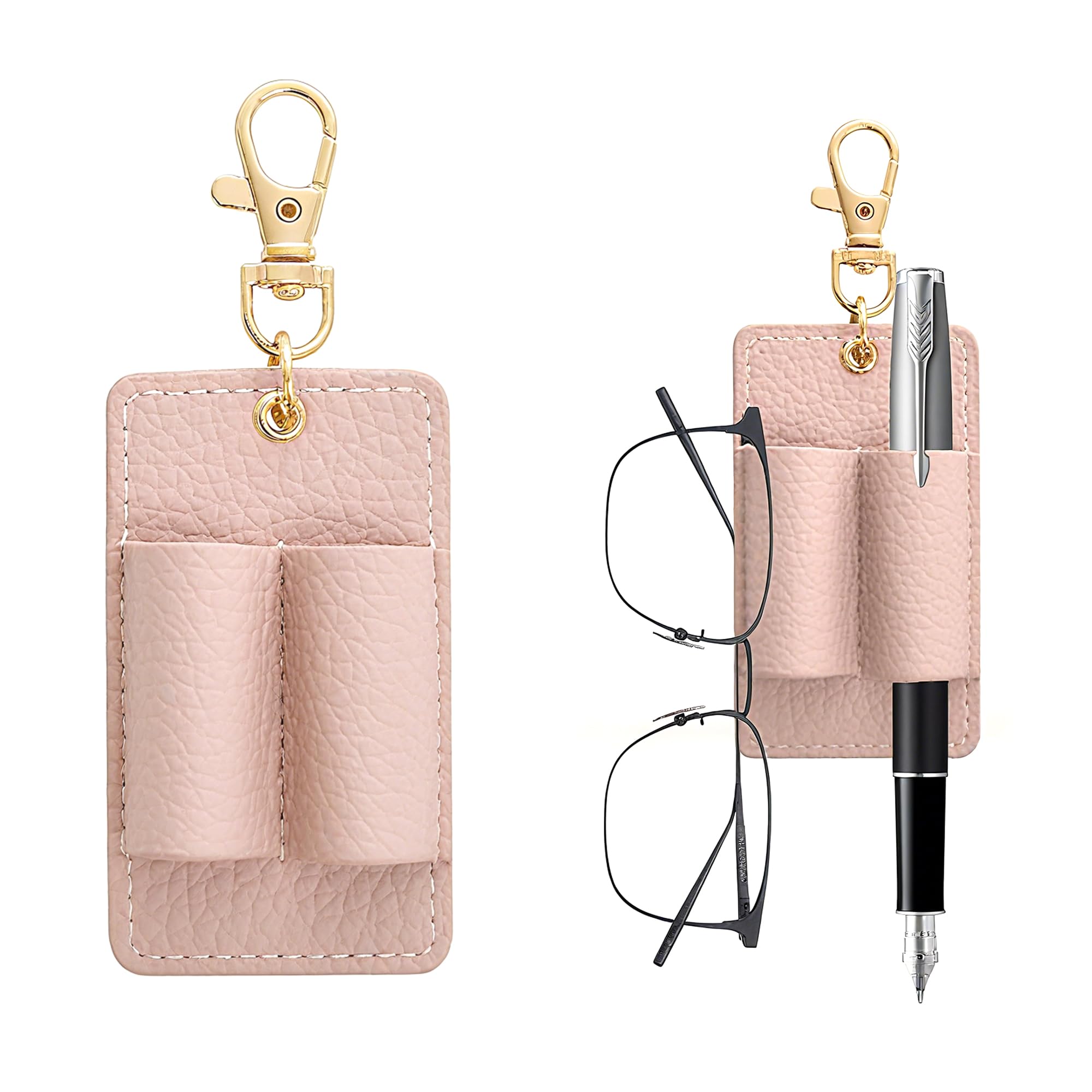 2 Pieces Lanyard Pen Holder, Pen Holder Clip Badge Pen