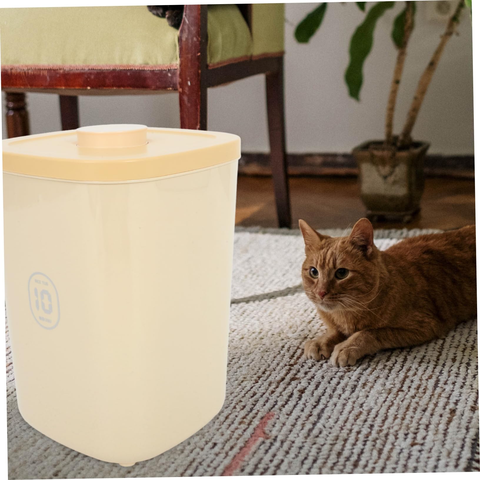 Contenedor Hermético para Comida de Mascotas con al Vacío Gran Capacidad Material PP Alimenticio para Pienso Seco de Gatos y Perros Almacenamiento Seguro y Resistente