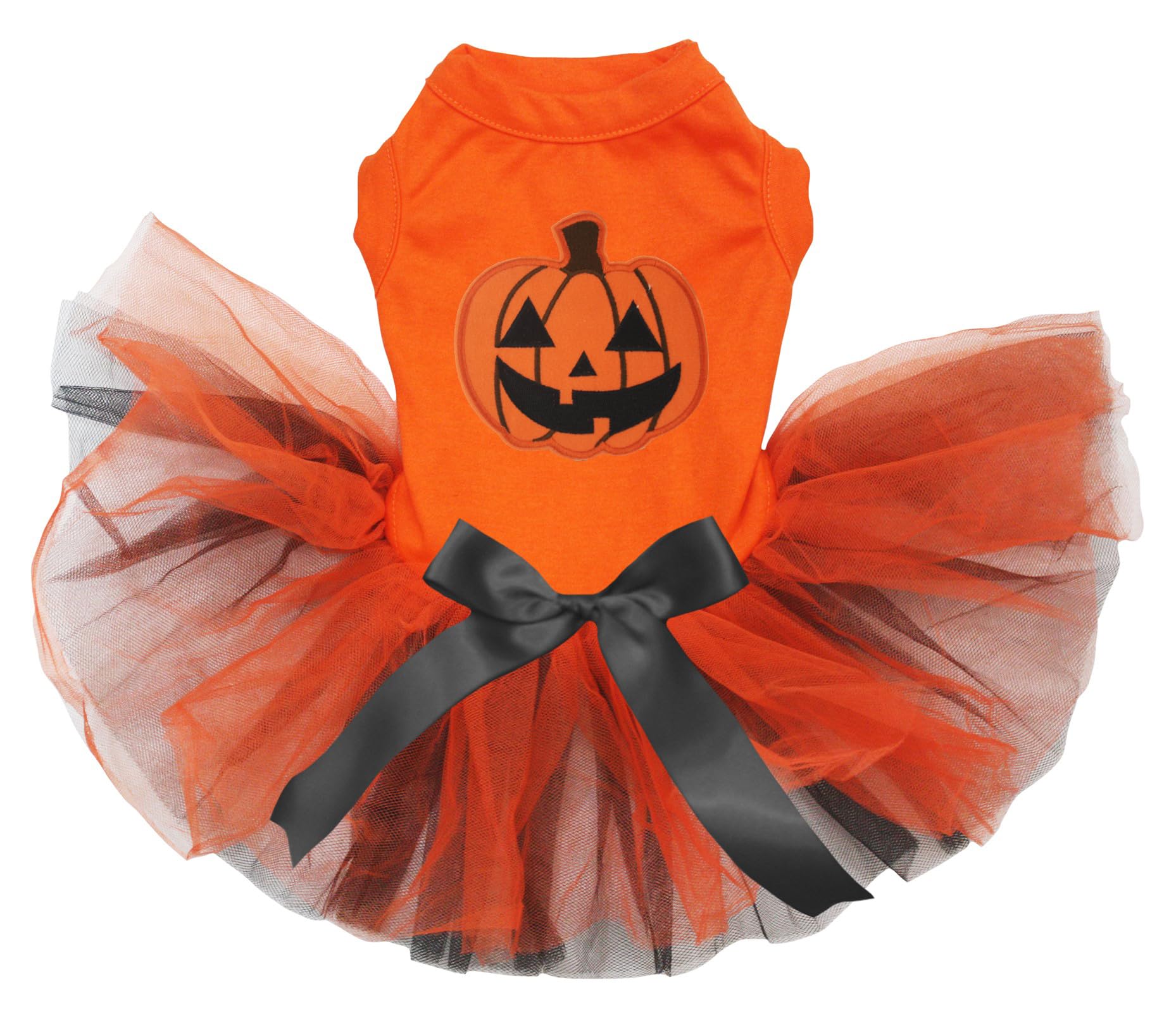Robe citrouille pour chien orange noir taille XXXL pour grand canidé