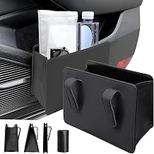 Foldable Car Organiser Bin for Car Door, Multipurpose Car Trash can, Truck Trash Can, Small Van Bin Tidy with Hooks and a roll of garbage bags, Easy to Hang For Cars/Suvs/Trucks/Vans