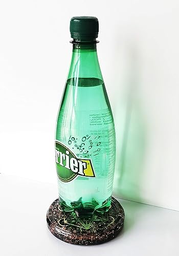 Miniatura 6 de LARGE 4" Obsidian Crystals Metatron's Cube Merkaba Coaster Water Charging Plate Energy Dome