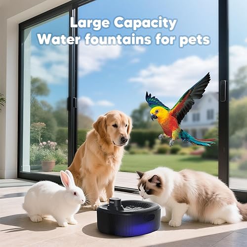 Miniatura 7 de WOPET Fuente de agua inalámbrica para perros grandes, dispensador de agua para perros de 6 L205 onzas con batería de 5000 mAh, fuente inalámbrica
