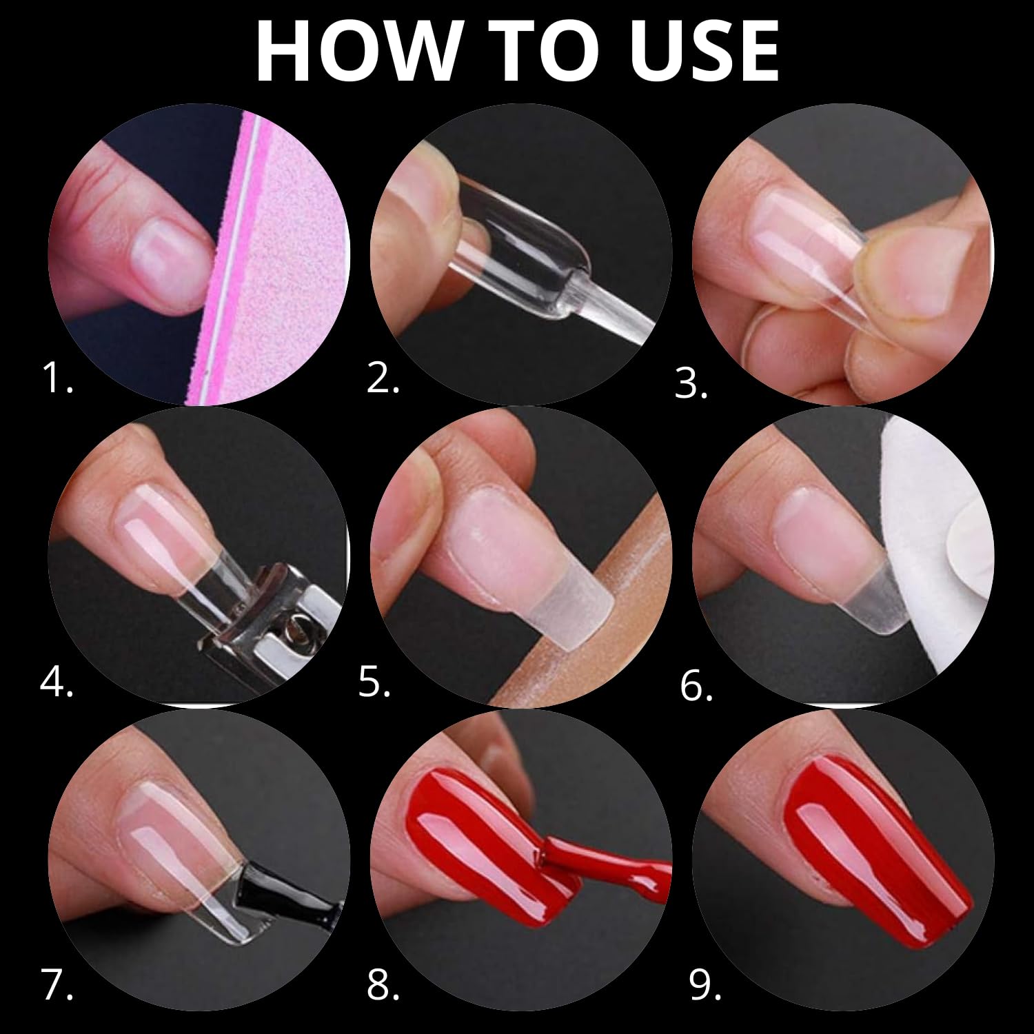 120 sztuk Tipsy Flexible Elastyczne Ultra Cienkie Flex Oval Clear Owalne Bezbarwne Nail Tips do przedłużania paznokci