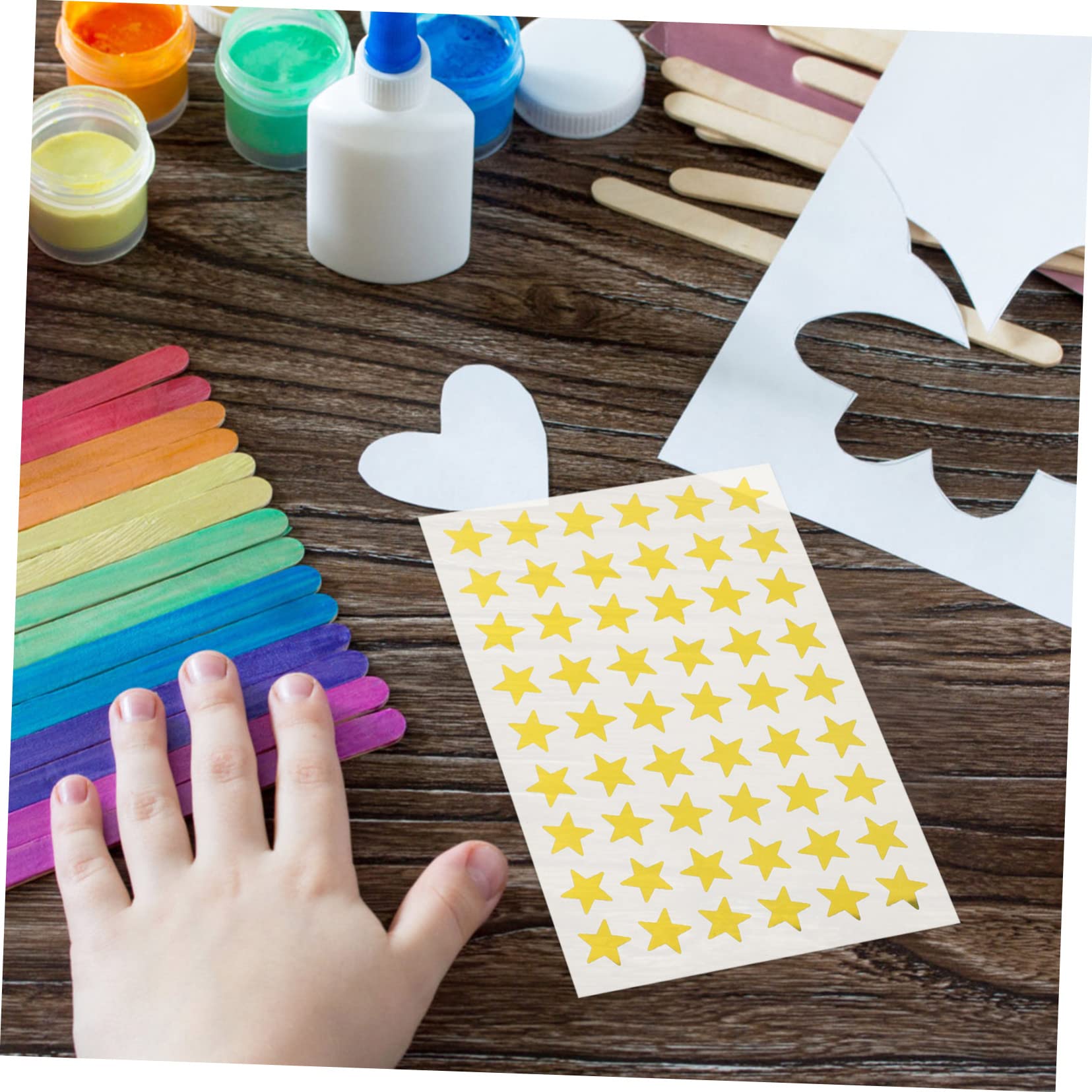 Tofficu 200hojas Pegatinas Autoadhesivas De De Para Scrapbooking y De Decoración Para y Álbumes Para Manualidades y Proyectos Escolares