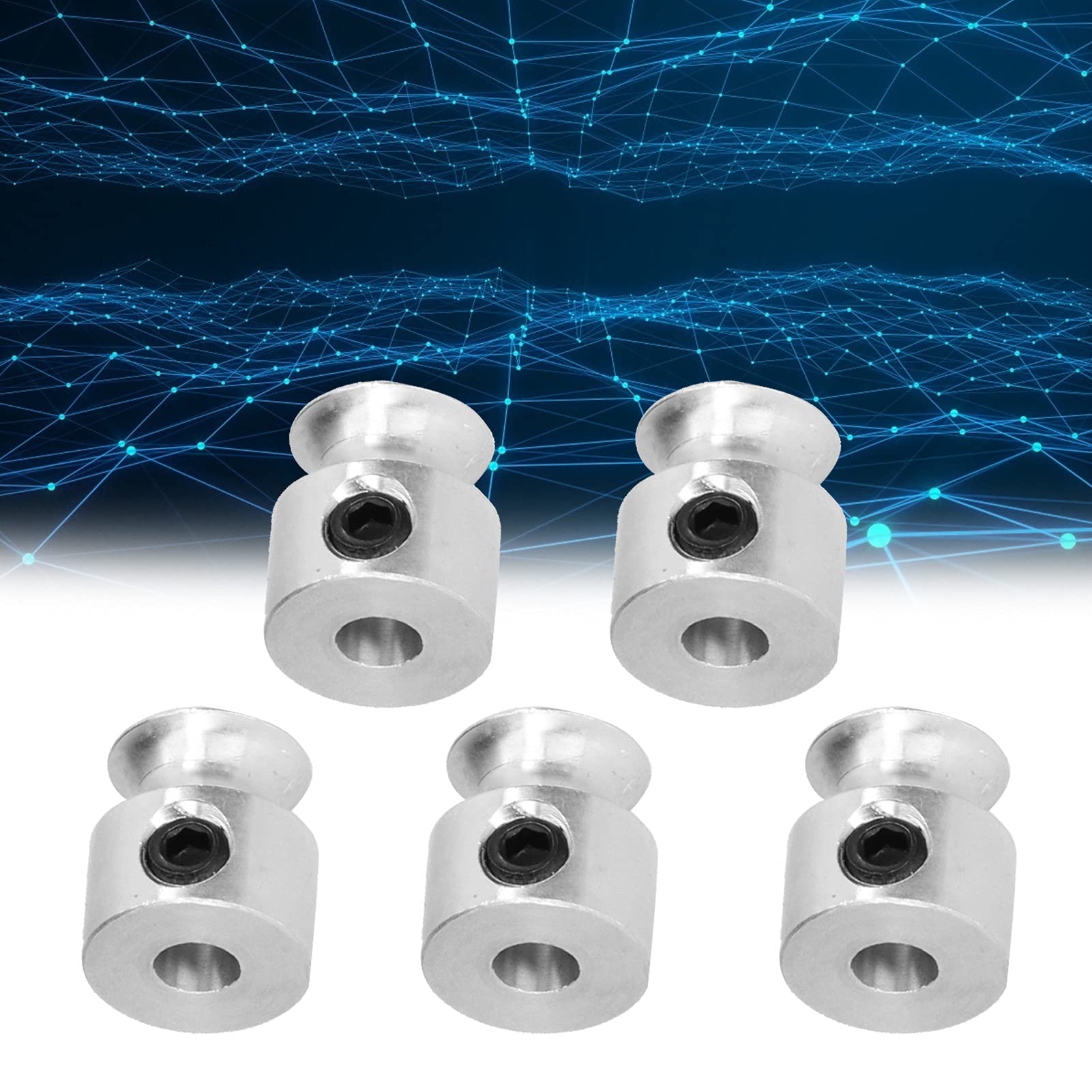 Courroie Moteur V Type A Poulie Double Rainure Alliage Aluminium 50/60mm - Alésage 8-20mm, Pour Moteur, Courroies Type A/O Poulie Moteur 50mm