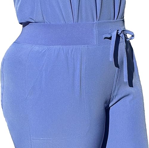 Miniatura 6 de ANGIE UNIFORMS YOGAFLEX - Conjunto de uniforme médico suave y elástico para mujer. Regular y pequeño. Camiseta de 2 bolsillos y 5 pantalones de