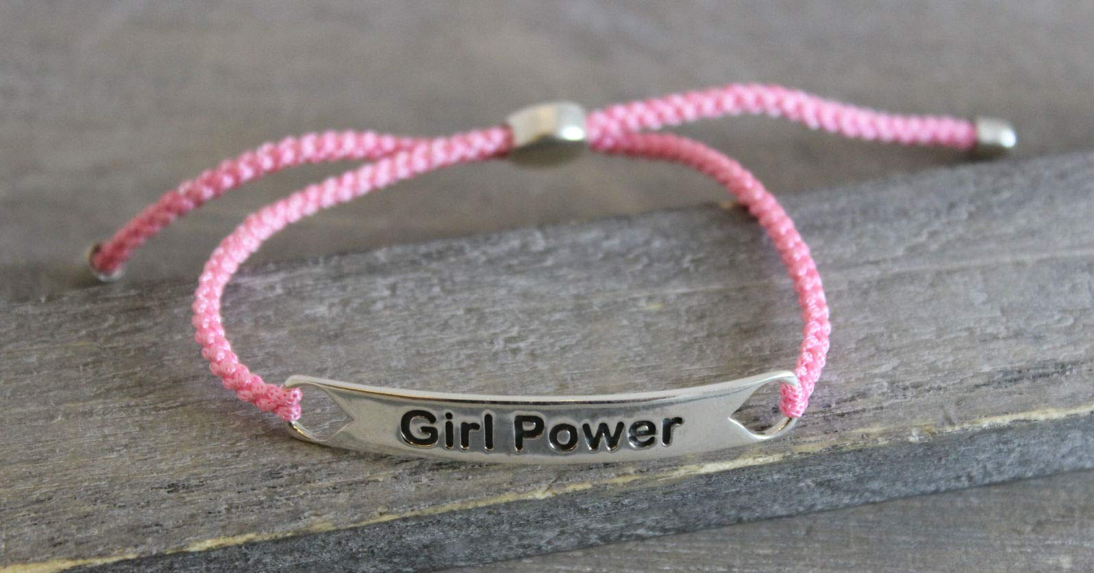 Empower Sterling Silber Armband in roter Kordel