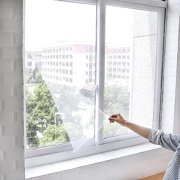 Tüm Cam Pencere Kapılara Uyumlu Çift Kanat Pencere Sinekliği