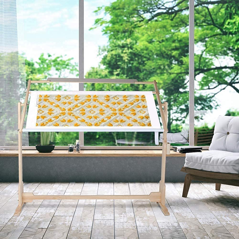 Telaio da Pavimento per Ricamo 100 cm, Regolabile, per Quilting