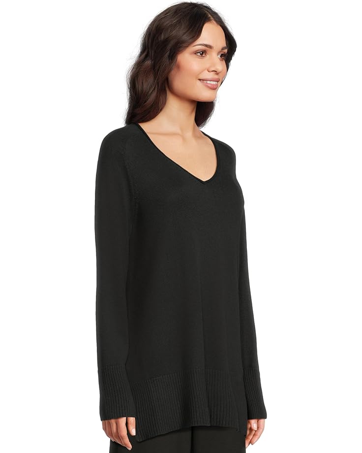 Eileen Fisher Peruvian Cotton Blend V-neck Sweater - #2 of 5