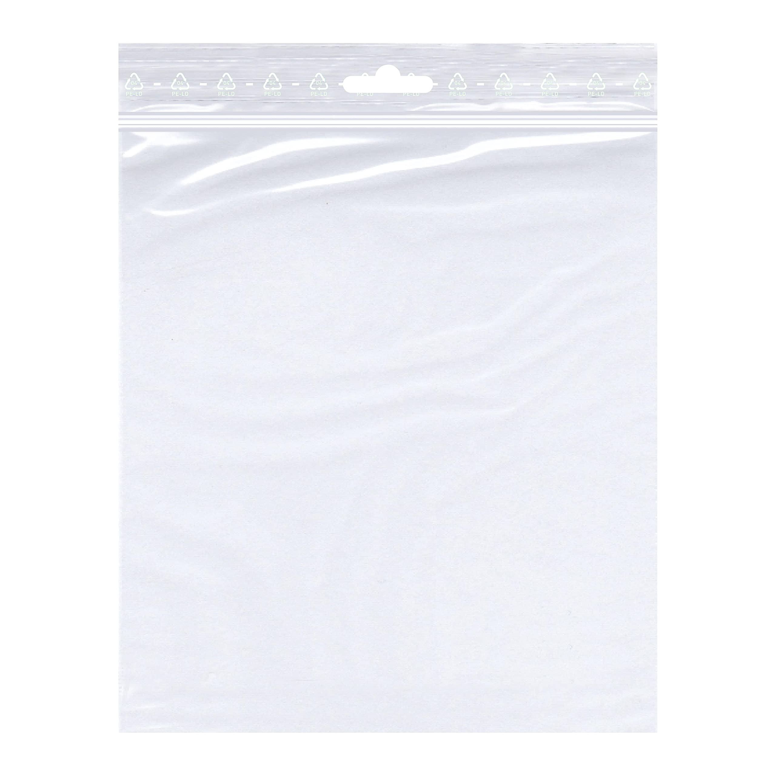 Produktbild von Druckverschlussbeutel 120x120 Mm – Transparent, 50my, Lebensmittelecht, 12x12 Cm