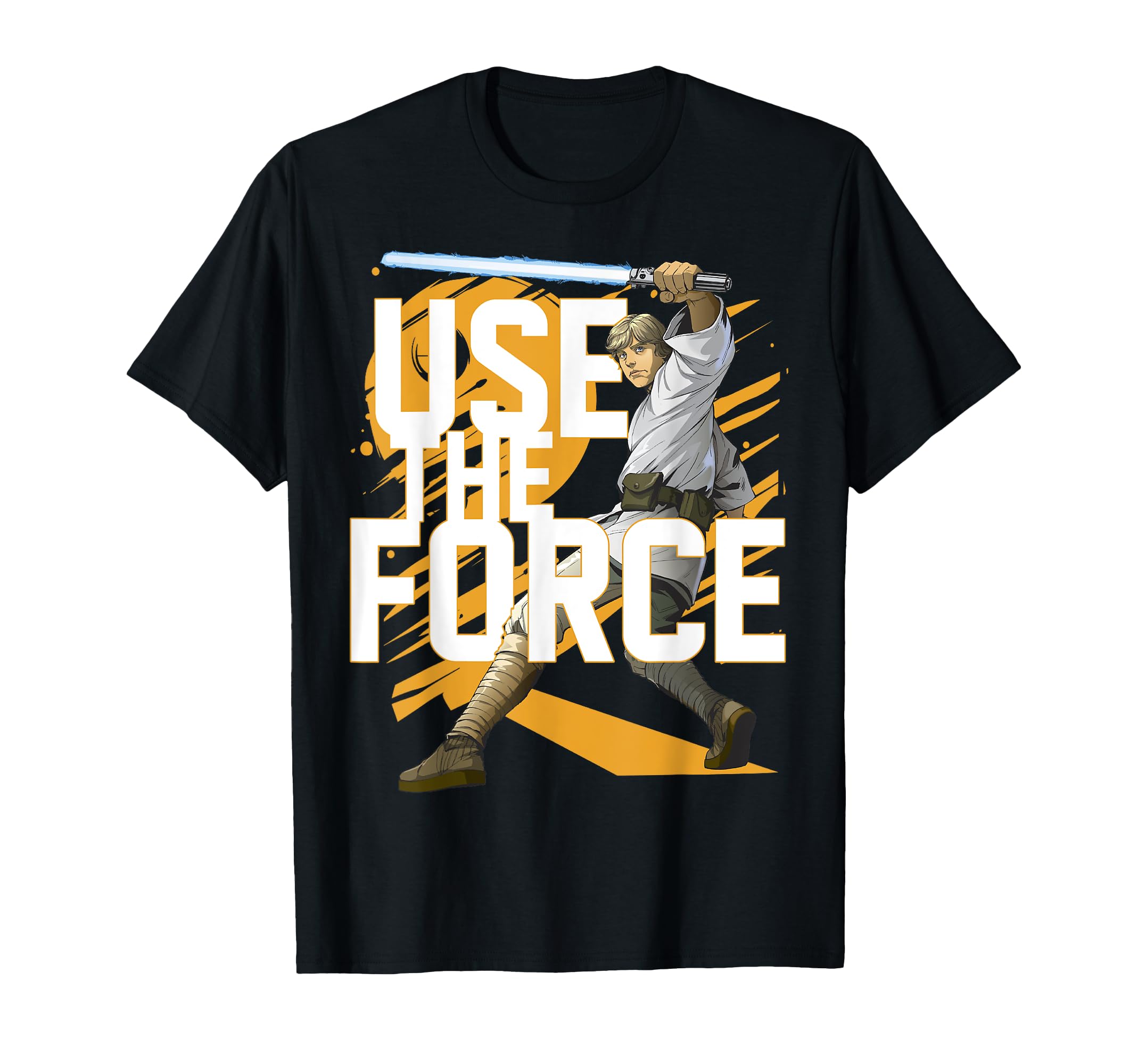 Star Wars Use The Force Luke Skywalker T-Shirt, Black