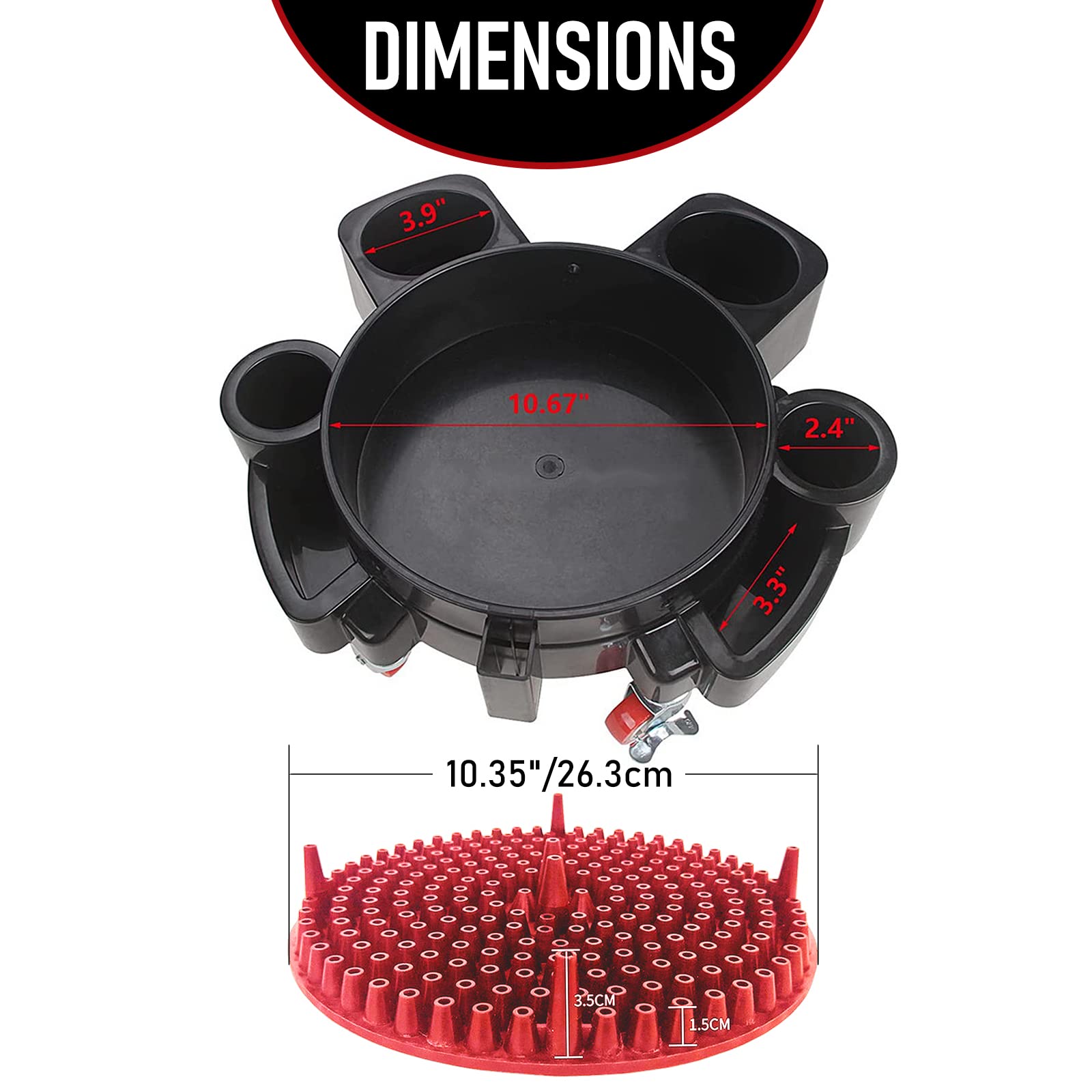 Cubos de lavado de coche de 5 galones, accesorios para lavado de coches, limpieza, detalles, servicio de limpieza profesional de manos de coche, manejo de materiales con ruedas de 360 grados