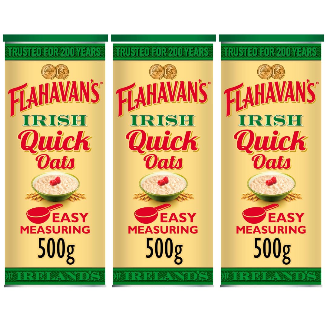 Breakfast Oats Bundle with Flahavan's Irish Quick Oats 500g (3 Pack)