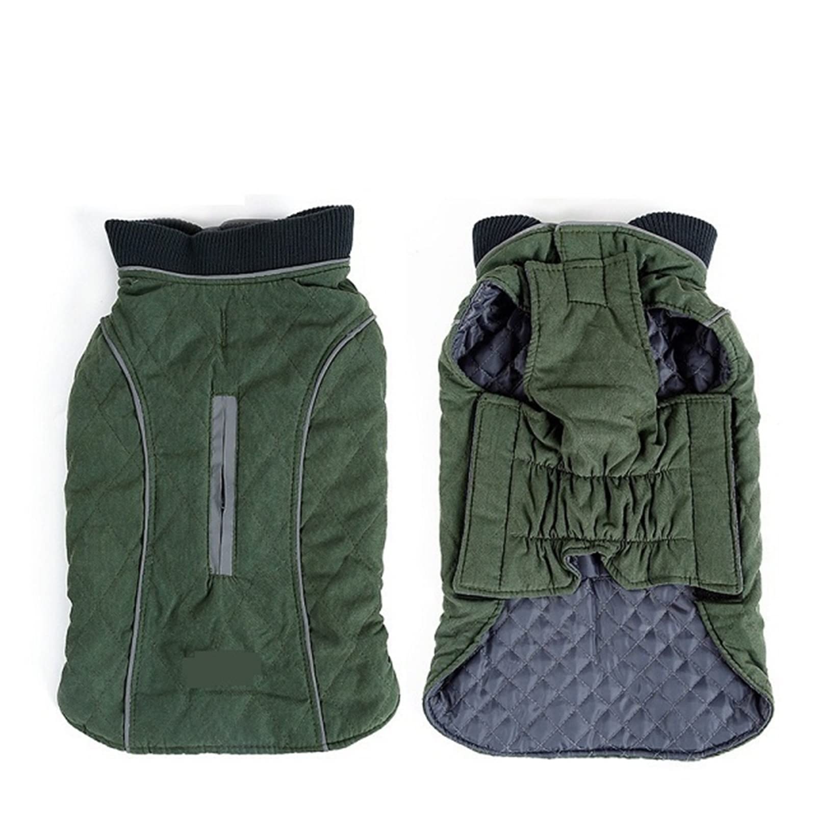 KIKBAX Abbigliamento for Cani Cappotto Pet Giacca Calda Gilet Abbigliamento (Color : Green, Size : 3XL)