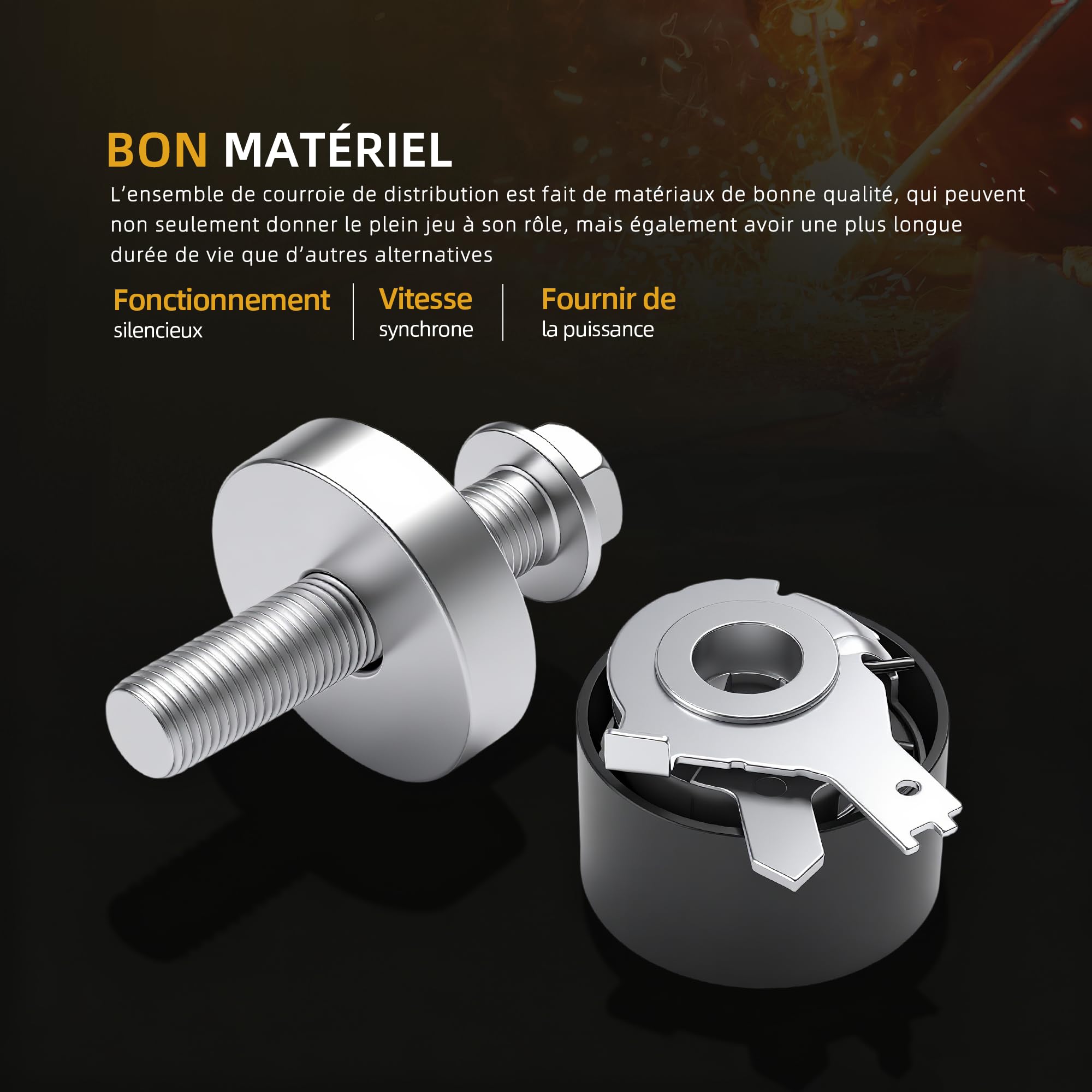 VKMC 06136 Pompe à eau et kit de courroie de distribution - Convient pour Dacia Duster, pour Mercedes-Benz A B Klasse CLA pour Renault Grand Scénic Megane 3# KP15675XS, WPK-191502