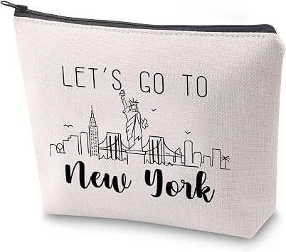 NYC Besties Trip Travel Case New York Travel Gift Let s Go to New York Lover Makeup Bag New York Vacation Gift New York Journey Souvenir New York