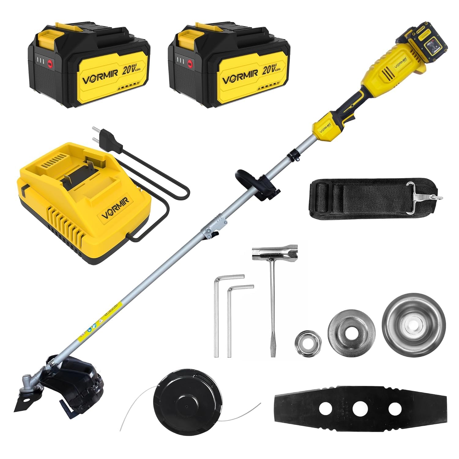 IBELL VORMIR VR BB40-42 40V (20V+20V) Cordless Brush Cutter | BLDC Motor | 4500/5300/6000 RPM Triple Speed | Ø420mm Blade | Dual 4.0Ah Batteries | Heavy-Duty Trimmer | 6 Months Warranty-image-38
