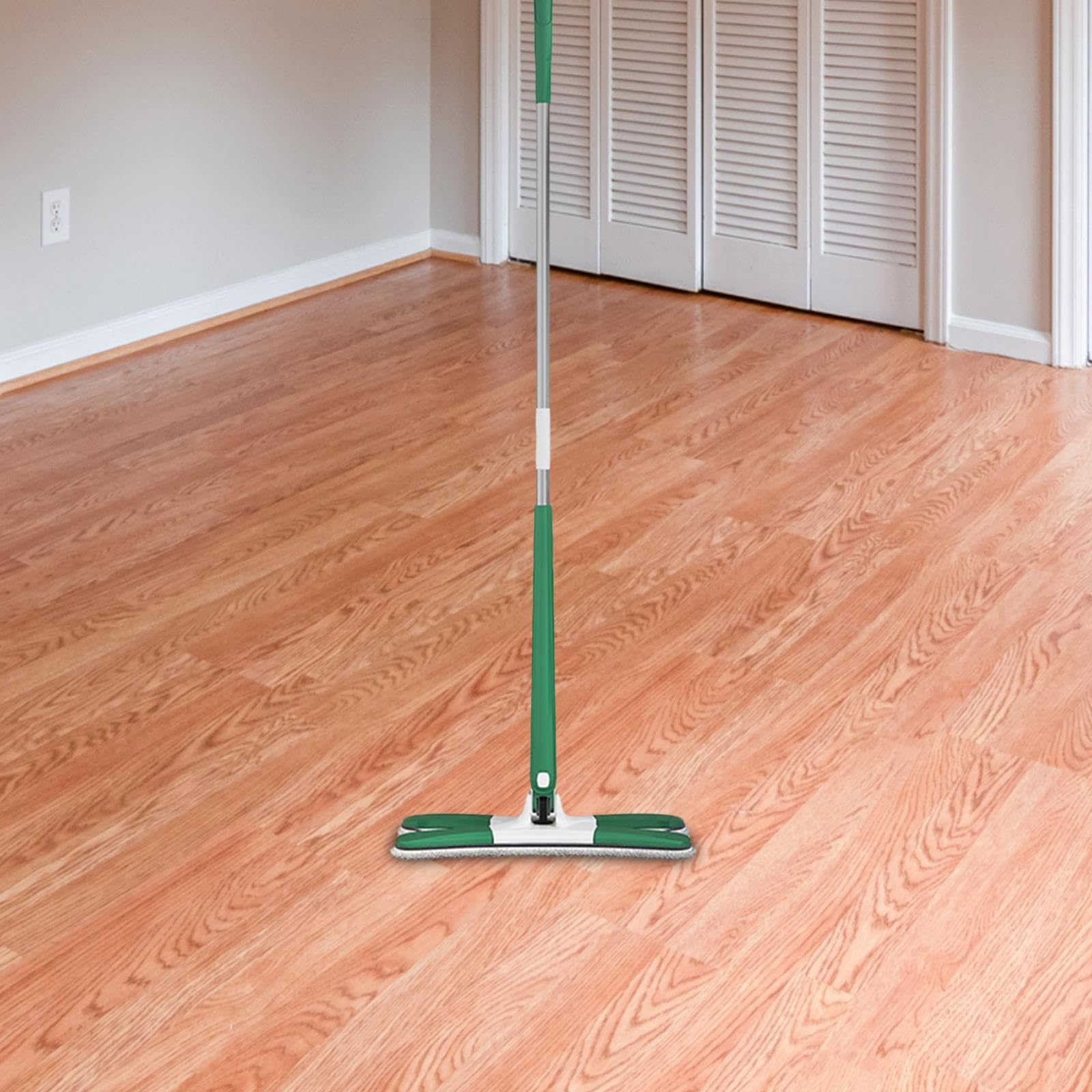 Plana Tipo X, Plana de Microfibra, Herramientas de Limpieza para El Hogar, para Polvo Húmedo Y Seco, Plana Fácil de Us, Verde, Individual