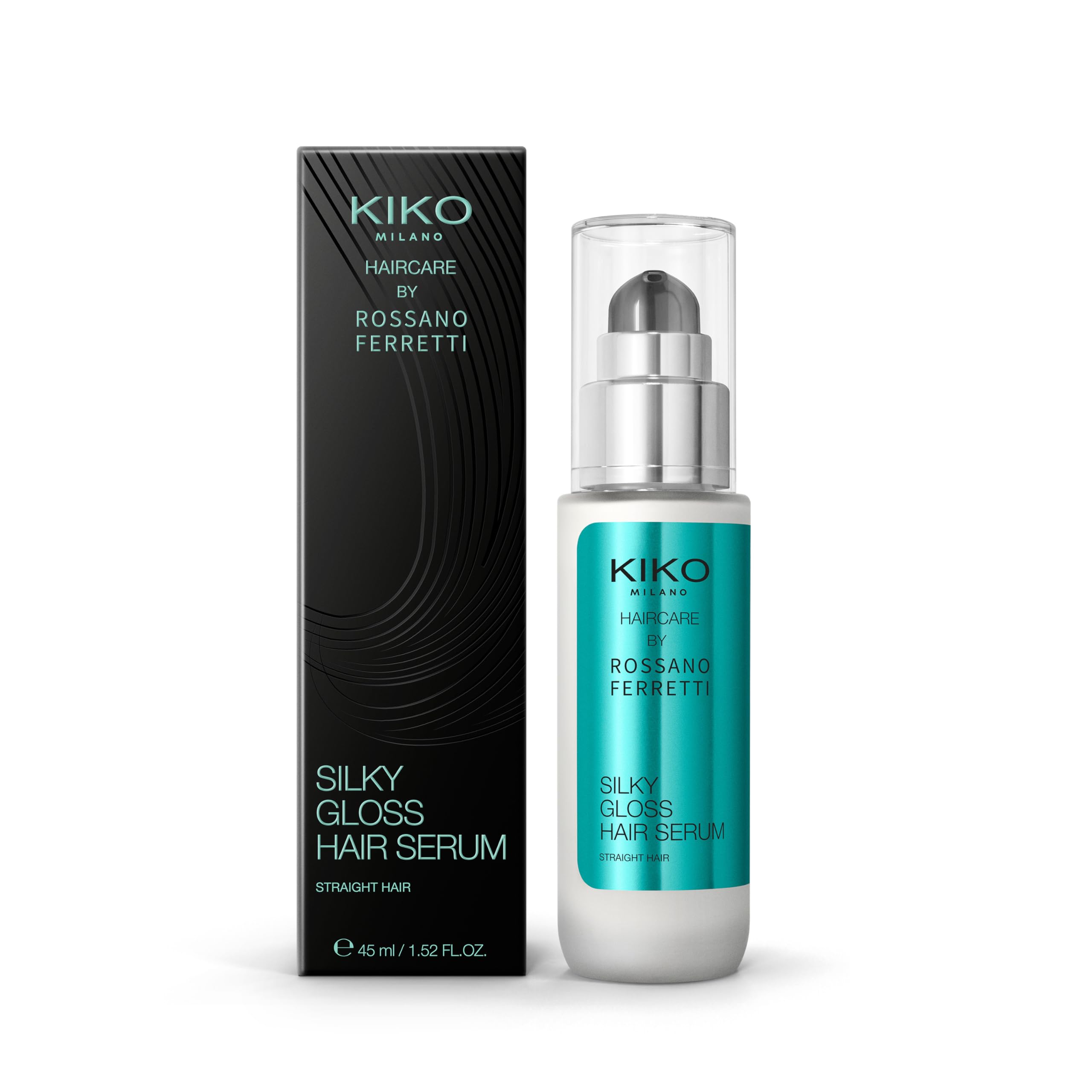 KIKO Milano Silky Gloss Hair Serum, Serum Prostujące I Nadające Połysk, O Działaniu Ułatwiającym Rozczesywanie