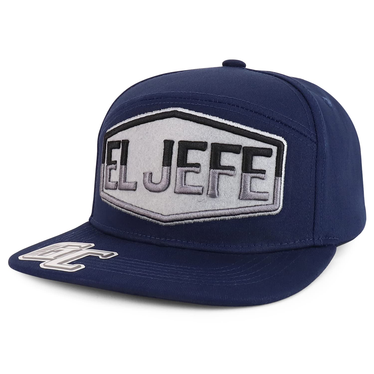 Trendy Apparel ShopEl Jefe Embroidered Flatbill Snapback Cap