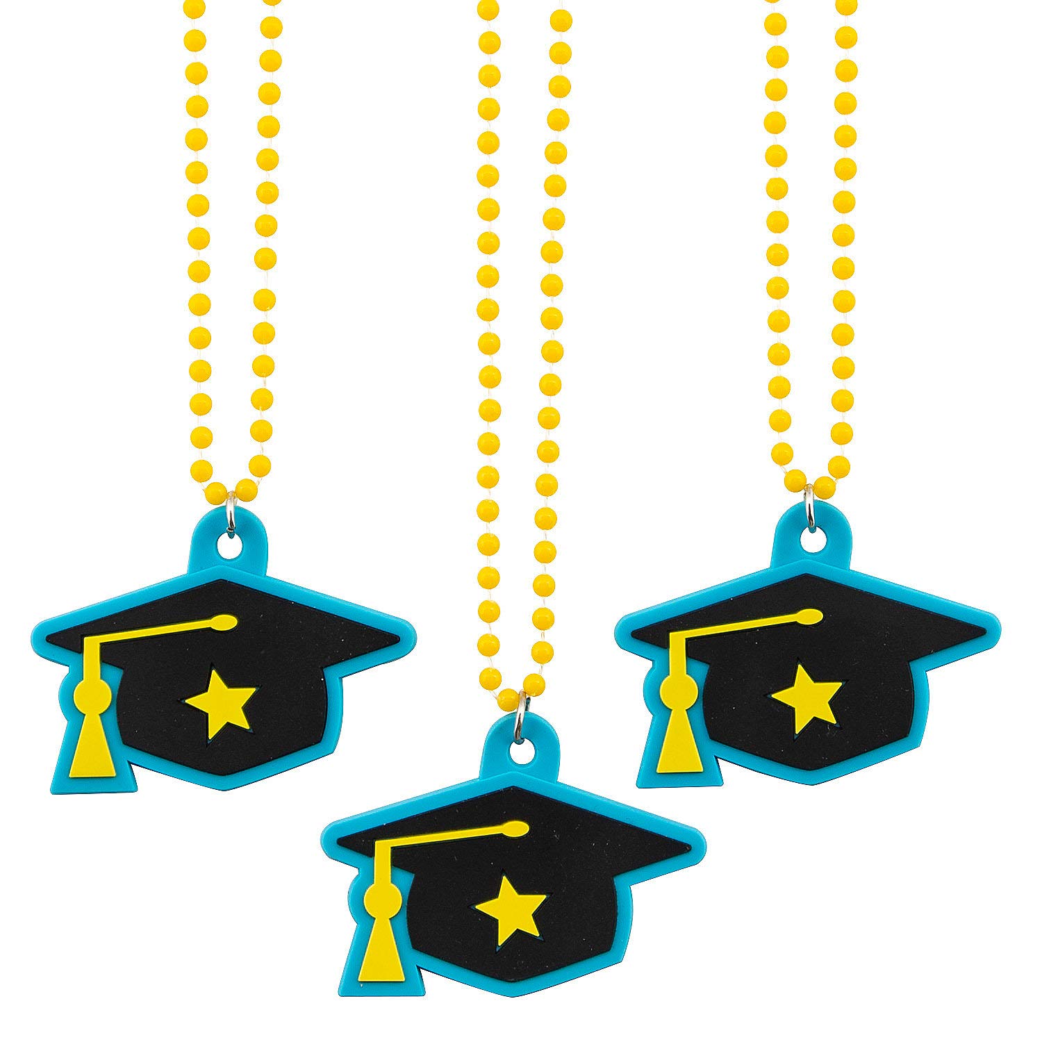Fun Express Grad Rubber Necklace Kids - Jewelry - 12 Pieces