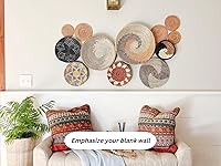 Vista 4 de ChumDecor Wall Basket Decor Set of 12, Boho Wall Baskets Decor Set, Seagrass Wall Art Decor, Wall Hanging Decor, Hanging Woven Wall Basket, Wicker