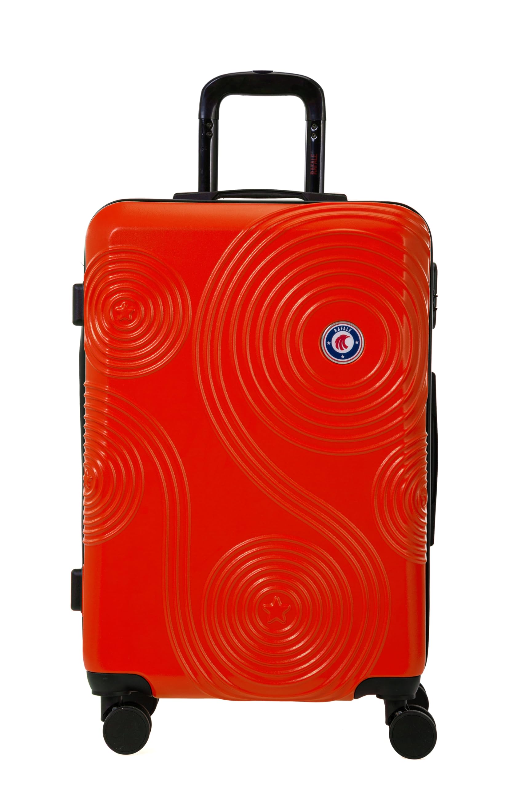Set de 3 Valises Rigides GPS avec 8 Roues et Cadenas Intégré - Orange