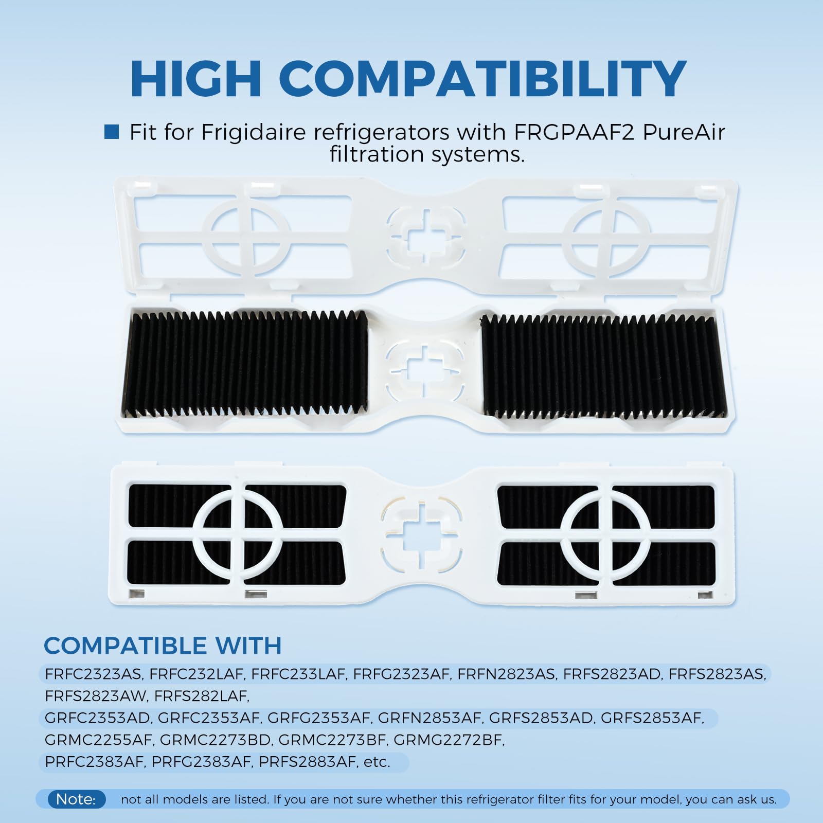 4Pack Refrigerator Air Filter Replacement For Frigidaire FRGPAAF2 - View #5